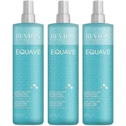 Revlon Equave Hydro Instant Detangling Conditioner 3x 500 ml - Conditioner für normale bis trockene Haare, spendet intensive Feuchtigkeit und schützt mit UVA/B Filter. Für geschmeidiges Haar mit Glanz und Kämmbarkeit. Ideal für den täglichen Gebrauch!
