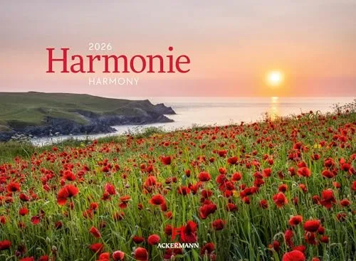 Harmonie Kalender 2026 | Achtsamer Natur-Kalender im Querformat - Fotografie-Kalender im Querformat (45x33 cm) mit inspirierenden Lichtstimmungen, die Motivation und Achtsamkeit für jeden Tag bieten.