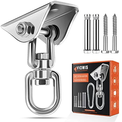 Viomis Edelstahl Deckenhaken Hängesessel bis 450kg von Viomis