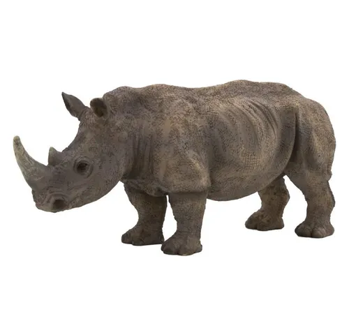 Mojo - Wildlife Weißes Nashorn - Detailgetreue Actionfigur des weißen Nashorns, robust und ideal für kreative Rollenspiele. Perfekte Ergänzung für jede Tierfiguren-Sammlung.