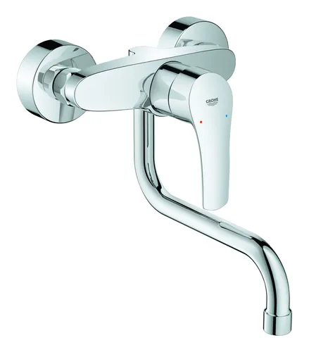 Grohe Eurosmart Einhand-Spültischbatterie (chrom) 31391003 - Armaturen, elegantes Design und präzise Steuerung für eine optimale Wasserregulierung in Ihrer Küche.
