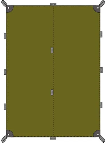 Tatonka Tarp 4 - Leichtes und reißfestes Outdoor-Tarp - Zeltplanen von Tatonka, 285 x 400 cm, wasserdicht mit 8.000 mm Wassersäule, idealer Schutz vor Sonne, Wind und Regen, ausgestattet mit verstärkten Eckpunkten und zahlreichen Abspannschlaufen.