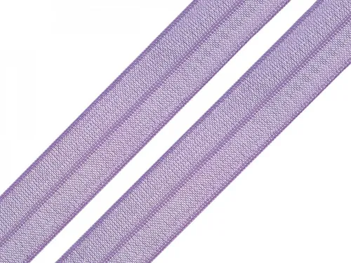 maDDma Gummiband 1m Falzgummi 20mm Faltgummi elastisches Einfassband Saumband Farbwahl, hellviolett