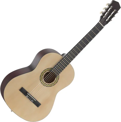 Classic Cantabile Acoustic Series AS-851 Klassikgitarre 4/4 - Gitarren für Einsteiger, perfekt geeignet ab 14 Jahren, mit Lindenholz Korpus und Nylon-Saiten für einen warmen Klang.
