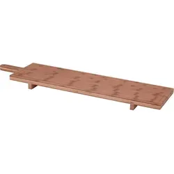 XXL Holz Servier Platte massiv - 100 x 26 cm - Servierplatte aus massivem Holz mit praktischen Griffen, ideal für Käse, Wurst und Tapas. Perfekt für alle Anlässe und ein echter Hingucker auf jedem Tisch.