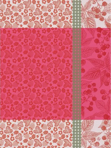 Le Jacquard Français Geschirrtuch Cueillette D'Été Fraise 60x80 cm Baumwolle