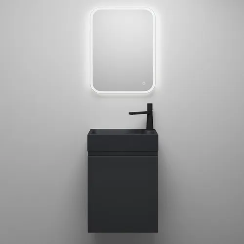 Mai & Mai Badmöbelset Pisa02 mit Waschbecken und LED-Spiegel