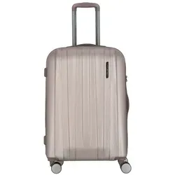 Polestream Moonrock 4 Rollen Trolley 69 cm rosa - Koffer mit Dehnfalte für zusätzliches Volumen, ideal für Reisen und flexibles Packen.