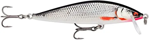 Rapala - Countdown Fishing Lure Elite Balsa Konstruktion - Lock -Süßwasserfluss - Eintiefe 1,2 m - Größe 9,5 cm / 14g - Hergestellt in Estland - vergoldete lebende Live -Roach