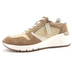 Tamaris Sneaker Schnürschuh braun 40 EU - Sneaker in Größe 40 EU, aus hochwertigem Leder und Textil, mit 4 cm Absatzhöhe für optimalen Tragekomfort, ideal für den Alltag.