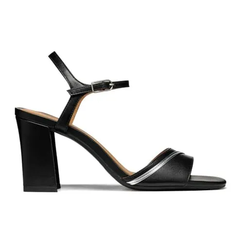 GEOX D NEW ERAKLIA 80 Schwarz - Bequeme Wanderschuhe für jedes Abenteuer - Wanderschuhe mit atmungsaktiver Technologie und rutschfester Sohle, perfekt für lange Wanderungen und Outdoor-Aktivitäten.