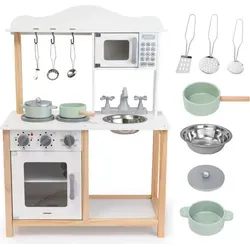 Mamabrum Kinder-Küchenset mit Mikrowelle und Backofen