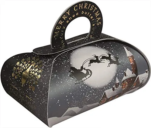 The English Soap Company, Large Gift Bag Bath Soap, Winter Village, 260g