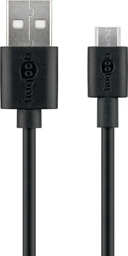Micro-USB Lade- und Synchronisationskabel für Android-Geräte, schwarz