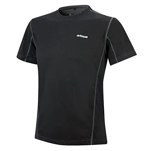 Airtracks Herren Funktions Laufshirt Kurzarm Pro Air Running T-Shirt Trainingsshirt für Männer Funktionsshirt Sportshirt Fitness Kurzarmshirt Jogging Shirt S M L XL XXL XXXL - schwarz - XL