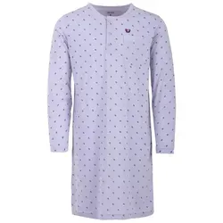 Henry Terre Nachthemd Nachthemd Langarm - Allover (HT) grau M