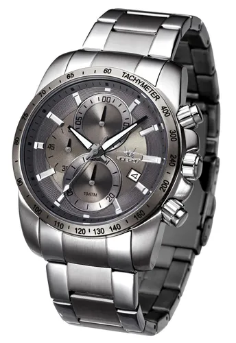 FIREFOX FFS225 Herrenuhr Chronograph Faltschließe vulkangrau Seiko Werk 10 ATM