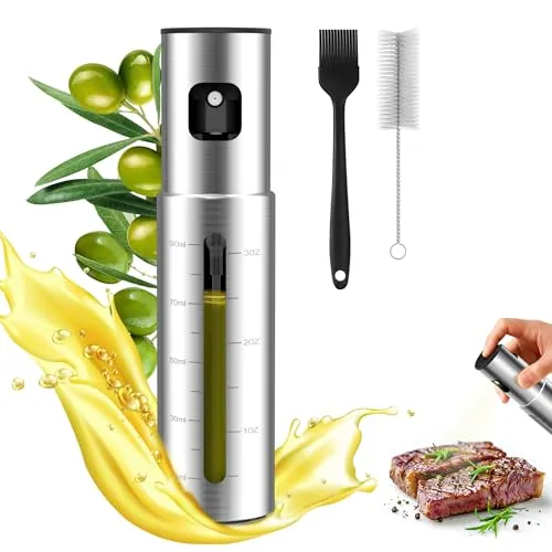 KitchenBoss Ölsprüher Edelstahl 100ml für Heißluftfritteuse von KitchenBoss