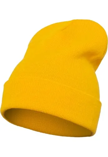 Flexfit Unisex Mütze Heavyweight Long Beanie Damen / Herren Strick-Mütze