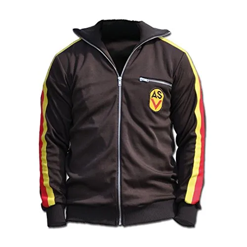 Mil-Tec Jacke East 48 - Leichte und stylische Outdoorjacke - Jacke für Herren mit hohem Kragen, Strickbund und gesticktem ASV Patch. Ideal für Freizeit und Outdoor-Aktivitäten.