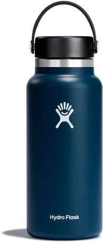 Hydro Flask 32oz Wide Flex Cap Isolierflasche - Thermobehälter aus hochwertigem Edelstahl, exzellente Isolation und praktische breite Öffnung für einfaches Befüllen.