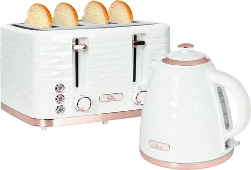 HOMCOM Wasserkocher Toaster Set von HOMCOM