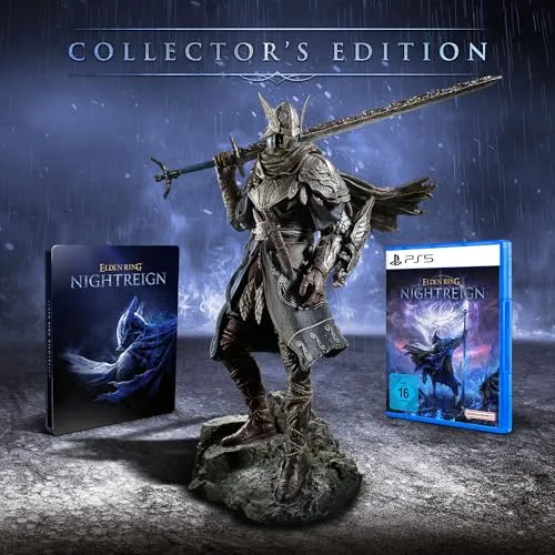 Elden Ring Nightreign Collectors Edition - PS5 [EU Version] - PS5 Spiel ab 16, inklusive exklusiver Collectors Edition mit Wylder-Statue, Steelbook und Artbook für ein einzigartiges Spielerlebnis.