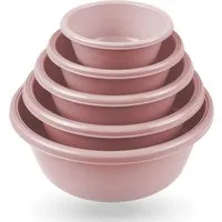 ProHome Schüssel 5er Set Rosa