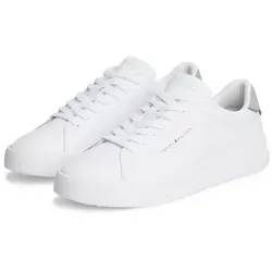 Tommy Hilfiger TH COURT LTH DETAIL ESS Sneaker grau|weiß 41 EU