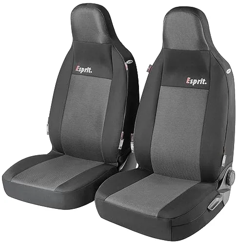 WALSER Sitzschonbezug VW, MERCEDES-BENZ, AUDI 11849 - Autositzbezüge aus hochwertigem Polyester, schwarz mit attraktivem Motiv, idealer Schutz für die vorderen Sitze von PKWs.