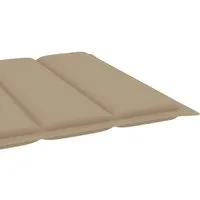 vidaXL Sonnenliege mit Tisch und Auflage aus Massivholz Teak - Gartenliegen mit verstellbarer Rückenlehne und Fußteil für optimalen Komfort. Das langlebige Teakholz sorgt für Witterungsbeständigkeit und natürlichen Charme auf deiner Terrasse oder im Garten.