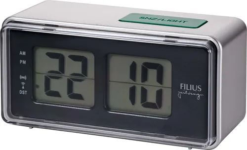 FILIUS zeitdesign Funkwecker 0530-19 in silber von FILIUS zeitdesign
