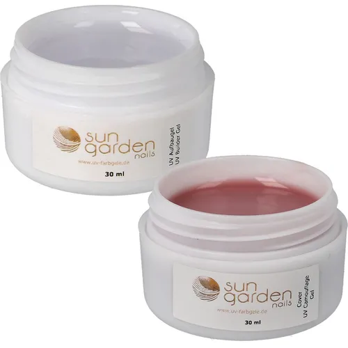 Sun Garden Nails UV Aufbaugel klar + UV Cover Gel 30ml