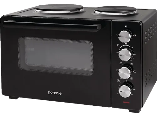 Gorenje OM30GBX Minibackofen mit zwei Kochfeldern