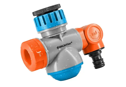 GRÜNTEK Schlauchadapter Flexibler Wasserhahn Adapter mit dreh- und neigbarem Schlauchanschluss, (1-St), sowie Wasserhahn-Funktion mit 2 Wasserstrahlarten