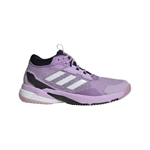 adidas CrazyFlight 6 Mid Hallen-Indoorschuhe für Damen - Badmintonschuhe Damen mit atmungsaktivem Mesh-Obermaterial und BOOST Zwischensohle für explosive Bewegungen und optimale Dämpfung.