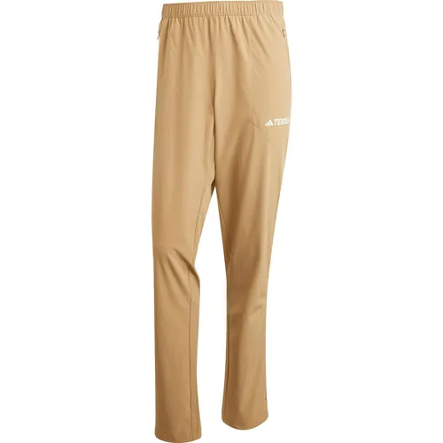 adidas Herren Terrex Multi Essentials Stretch Pants, Cardboard, M - Wanderhosen aus 87 % recyceltem Polyester, mit regulärer Passform und verstellbaren Beinabschlüssen für optimalen Komfort beim Wandern.