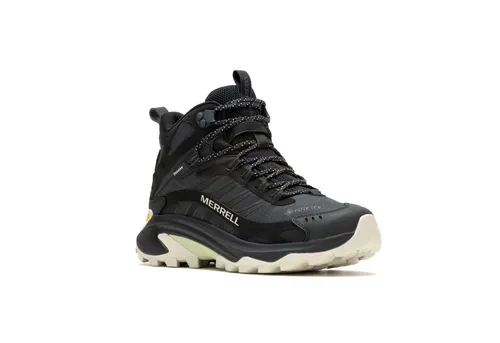 Merrell Moab Speed 2 Mid GTX black 37 - Fitnessschuhe & Laufschuhe für Damen, ideal für Wandern und Speed Hiking mit GORE-TEX für optimale Wasserdichtigkeit und verbesserte Atmungsaktivität.