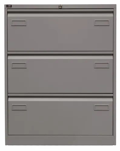 Bisley Hängeregisterschrank Light in Silber - 3 Schübe für effiziente Büroorganisation - Der Bisley Hängeregisterschrank