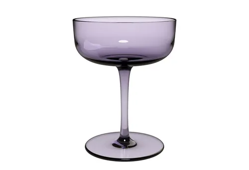 Villeroy & Boch Dessertschale like - Modernes Glasdesign - Gläser, stilvolle Dessertschale aus hochwertigem Glas in Lavendel, ideal für elegante Anlässe und besondere Desserts.