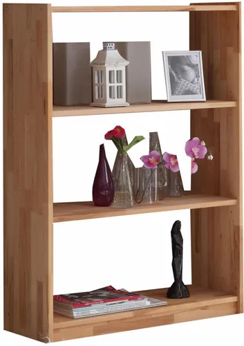 TiCAA Standregal Bücherregal Simon Buche mit 3 Fächern von TiCAA