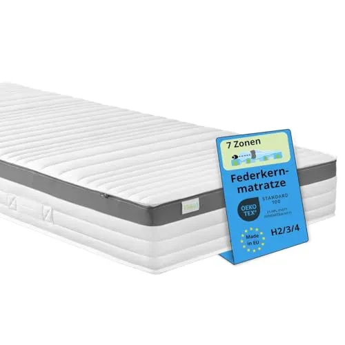 Bodyprotect Taschenfederkernmatratze 80x200 cm - Orthopädische 7-Zonen Matratze mit hervorragender Punktelastizität, ideal für alle Schlaftypen. Schadstoffgeprüft nach Öko-Tex, Made in EU für hohe Qualität und Nachhaltigkeit.