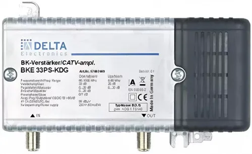 DCT Delta BKE 33 PS KDG Hausanschlussverstärker : aktiv : 33 dB