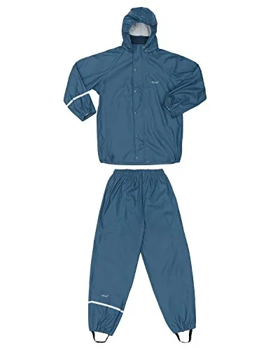 Celavi Jungen Zweiteiliger Regenanzug, Blau, Größe 110 von CeLaVi