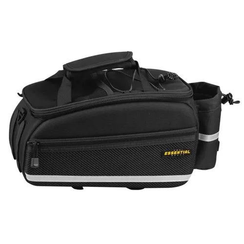 Topeak MTS TrunkBag EX Strap Gepäckträgertasche (8 Liter) - Fahrradtasche mit 8 Litern Volumen, robust und wasserabweisend, ausgestattet mit zwei Mesh-Seitentaschen und Flaschenhalterung, ideal für Radtouren und Alltag.