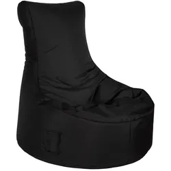 Sitting Point Sessel Swing 300 l Schwarz - Bequemer Sitzsack für Entspannung - Sitzsäcke, ideal für drinnen und draußen. Der wasserabweisende Bezug aus 100% Polyester ist pflegeleicht und sorgt mit EPS-Perlen für optimalen Komfort und Druckverteilung.
