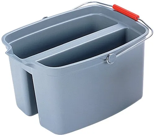 Rubbermaid Doppeleimer 18 Liter PP grau in grau von Rubbermaid