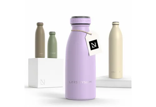 LARS NYSØM Thermoflasche Ren in lila von LARS NYSØM