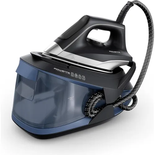 Rowenta VR8325 Turbosteam Dampfbügelstation - Dampfbügelstation mit 2600 Watt und 350 g/min Dampfstoß für effizientes Bügeln. Der abnehmbare 1,7 L Wassertank sorgt für lange Einsatzzeiten und das Anti-Kalk-System garantiert Langlebigkeit.