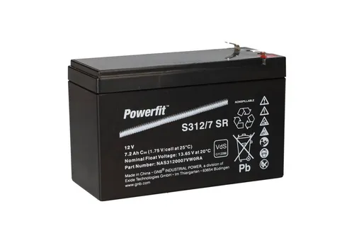 Exide Powerfit Bleiakku AGM 12V 7,2Ah von Exide